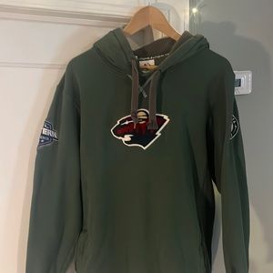 Minnesota Wild Majestic Hockey Hoodie Sweatshirt adult small